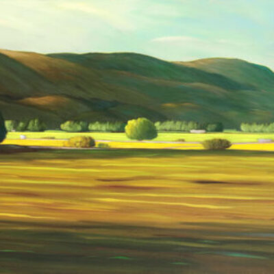 Afternoon Vines 23x72 oil on canvas
